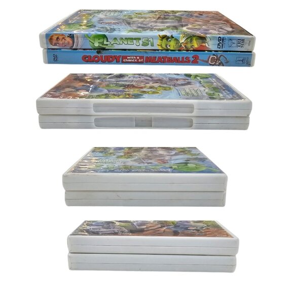 Planet 51 Dwayne Johnson Cloudy With A Chance Of Meatballs 2 DVD Movie Bundle - Picture 4 of 12